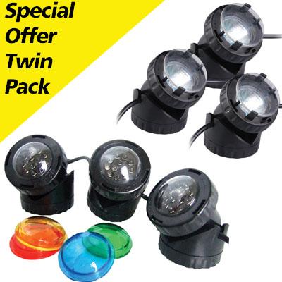 PondXpert Triple LED & Halogen Pond Lights Special Offer Thumbnail Image