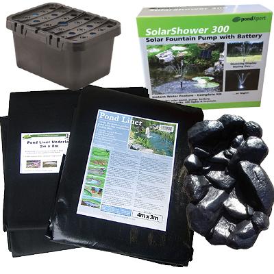 PondXpert EcoFilter 2000 Pond Kit with 4 x 3m Liner, Underlay & Waterfall Thumbnail Image