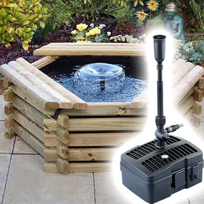 Norlog Instalog Raised Wooden Pond (50 Gallons) + UV Pump Thumbnail Image