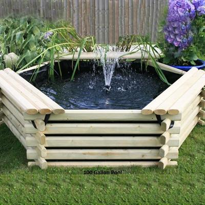 Norlog Instalog Raised Wooden Pond (100 Gallons) Thumbnail Image