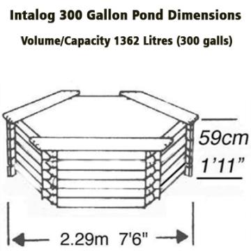 Norlog Instalog Raised Wooden Pond (300 Gallons) + UV Pump Gallery Image