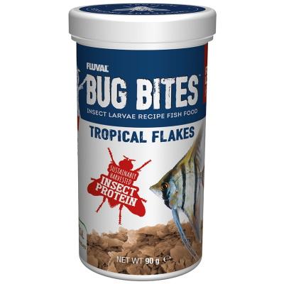 Fluval Bug Bites Tropical Flakes (90g) Thumbnail Image